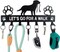Large Size Keys Holder for Wall Mount,13.5"x6.2" Dog Leash Holder for Wall,Metal Keys Holder on Wall Decorative with 7 Hooks,Key Rack for Entryway,Front Door,Hallway,Home,Office